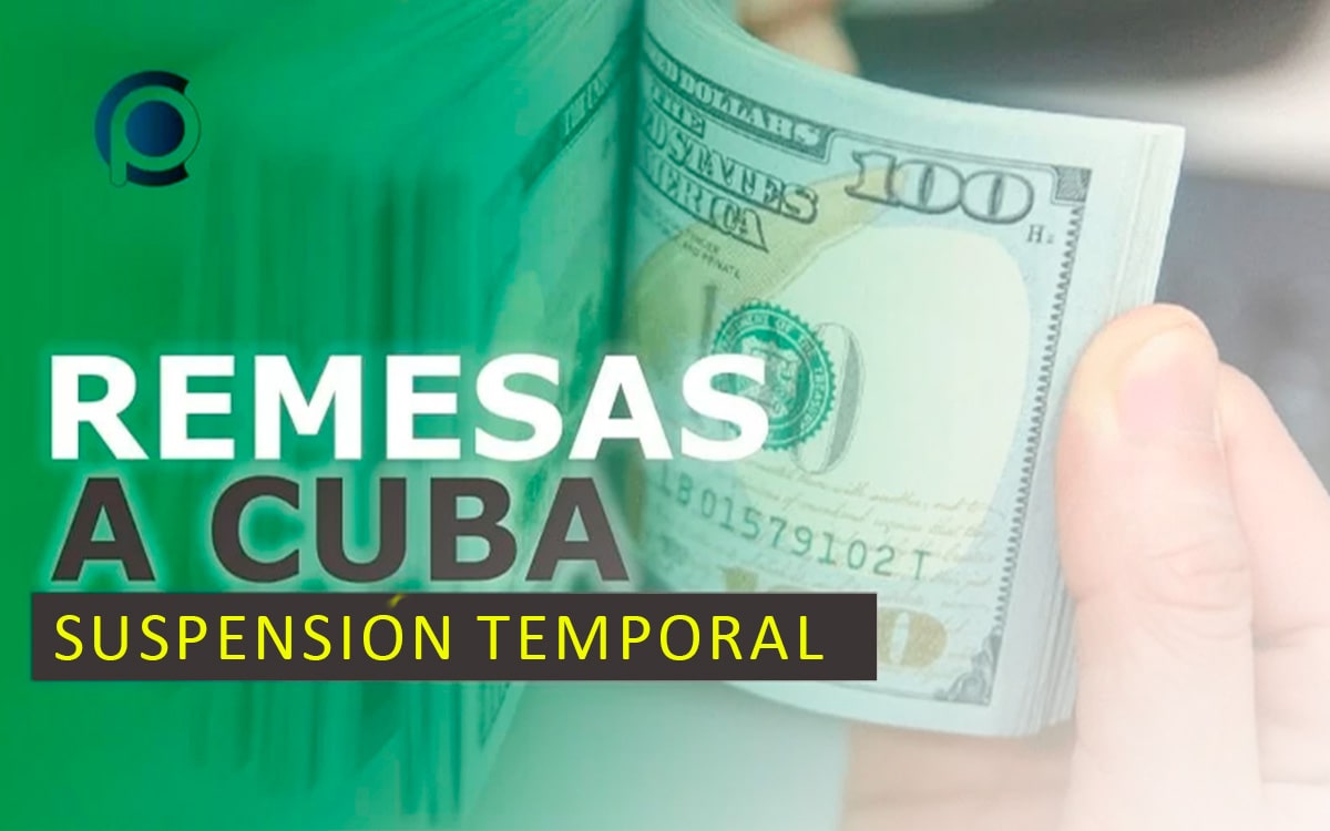 Agencia de remesas anuncia suspensión de envío de dinero a Cuba