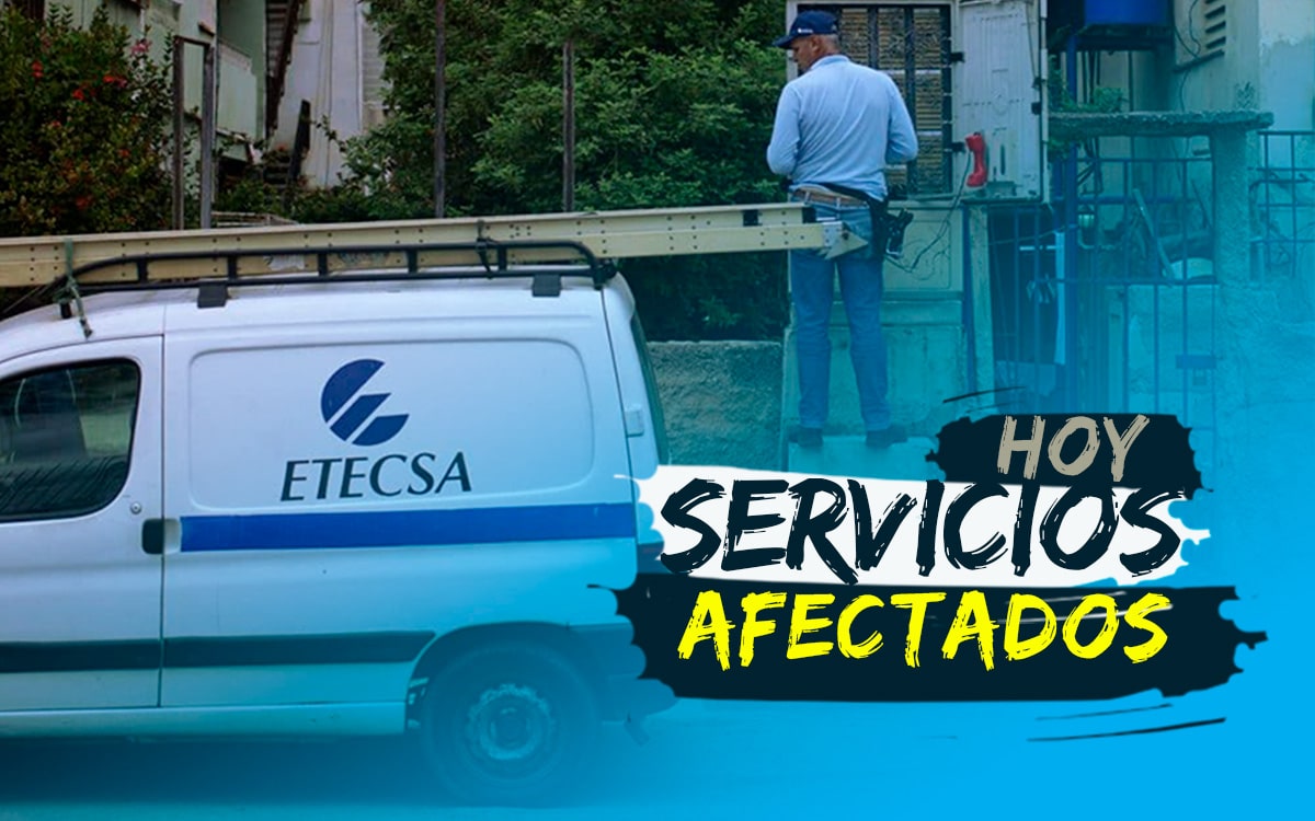 Anuncia ETECSA afectaciones para hoy