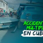 Accidente múltiple de vehículos en Cuba