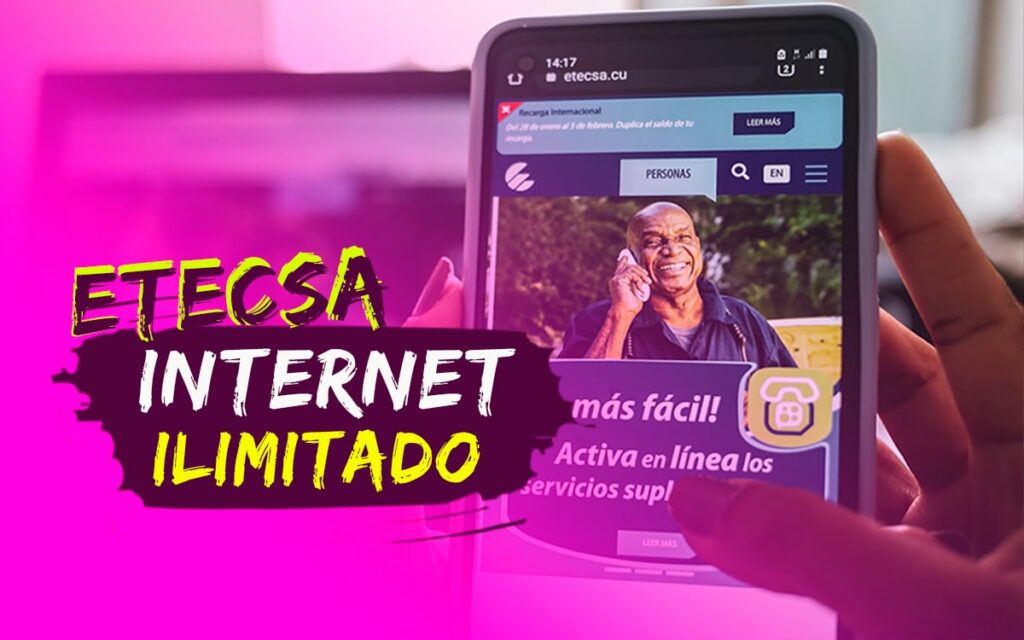 Etecsa lanza oferta de recarga internacional con Internet ilimitado