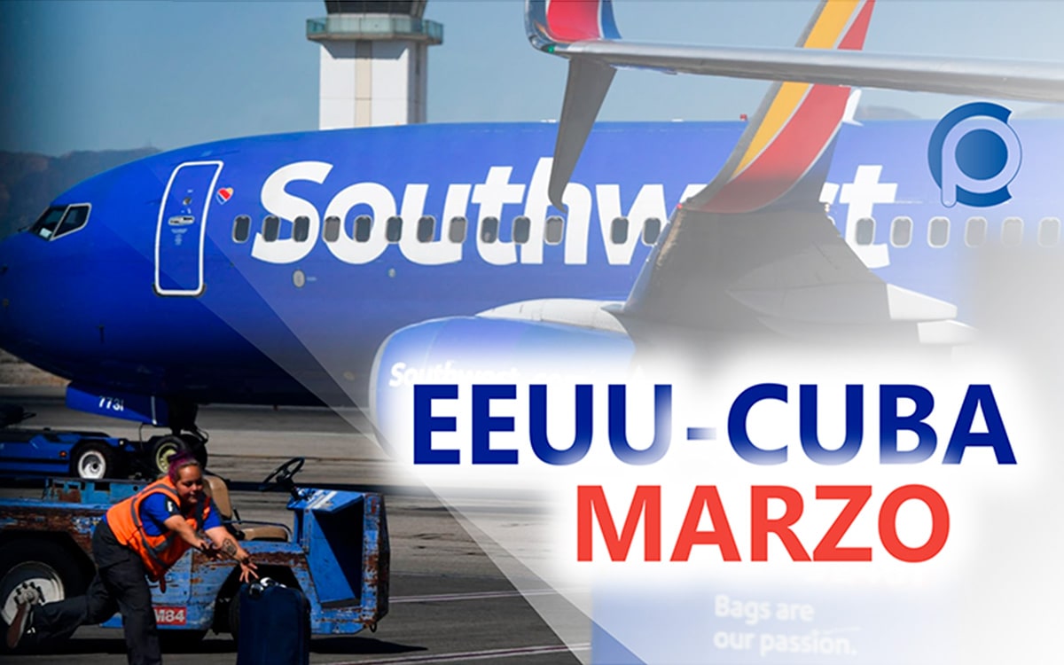 Vuelos entre Estados Unidos y Cuba en marzo de 2024