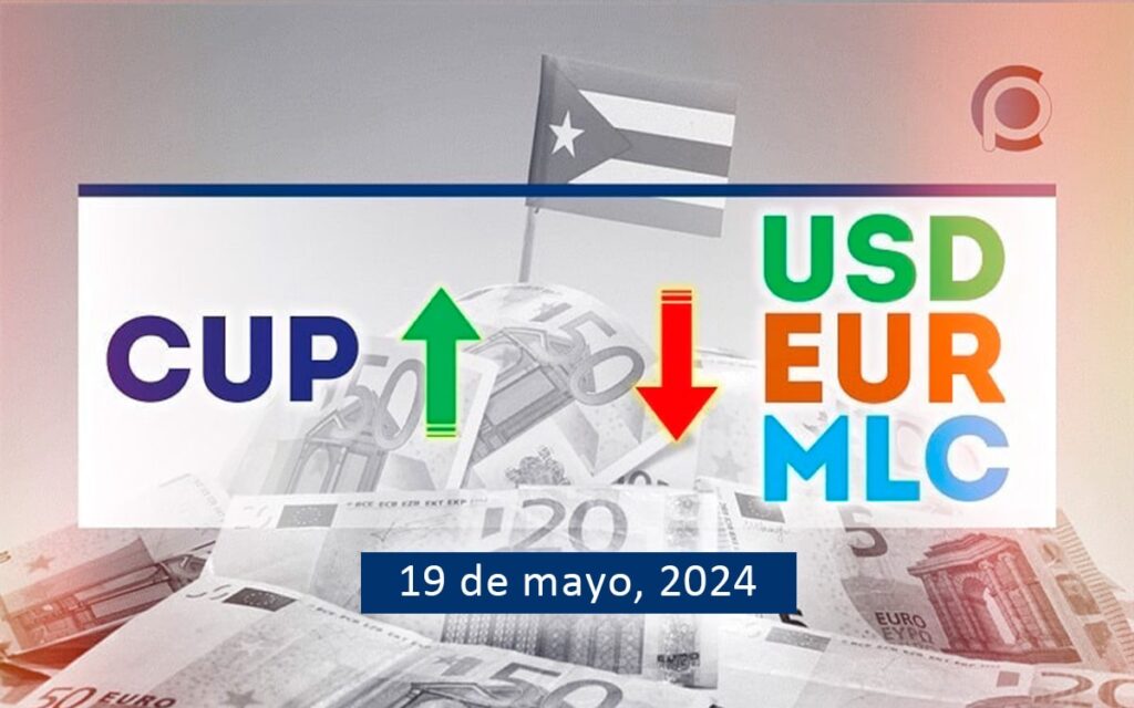 Mercado informal de divisas en Cuba este 19 de mayo