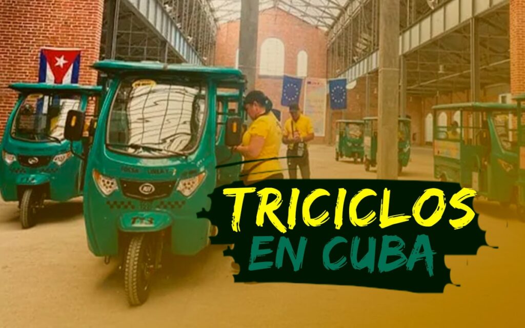 Nuevos triciclos eléctricos para el transporte público en Cuba