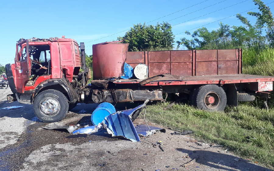 Accidente en Palma Soriano