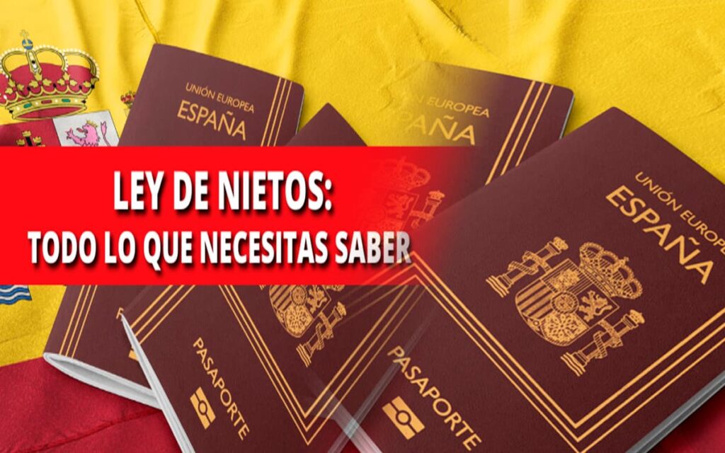 Ley de Nietos Pasaporte Español