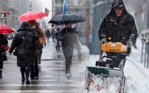 Tormenta Invierno Acción De Gracias EEUU