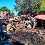 Choque de trenes en Cuba