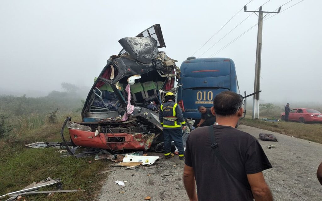 Accidente tránsito moron choque omnibus