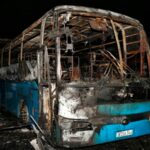 Incendio base ómnibus nacionales Camagüey