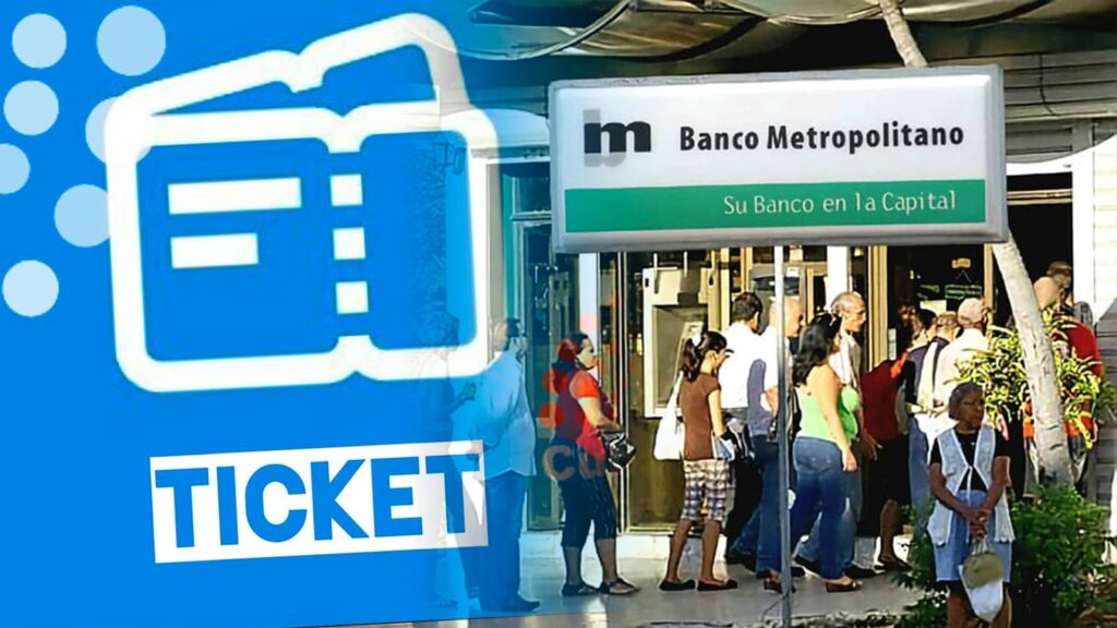 Banco Metropolitano turnos online Ticket Cuba