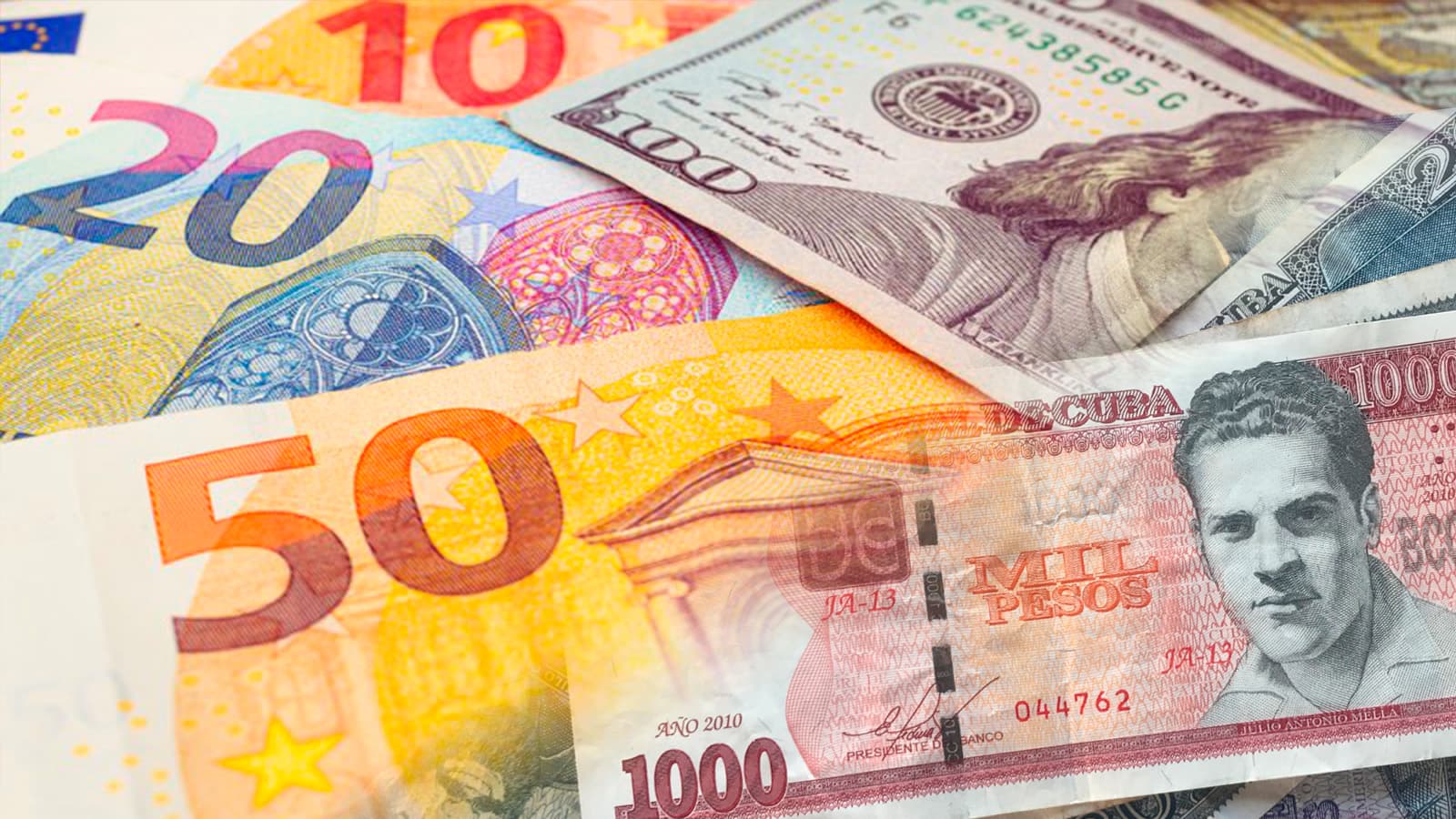 Subida dólar euro mlc cuba