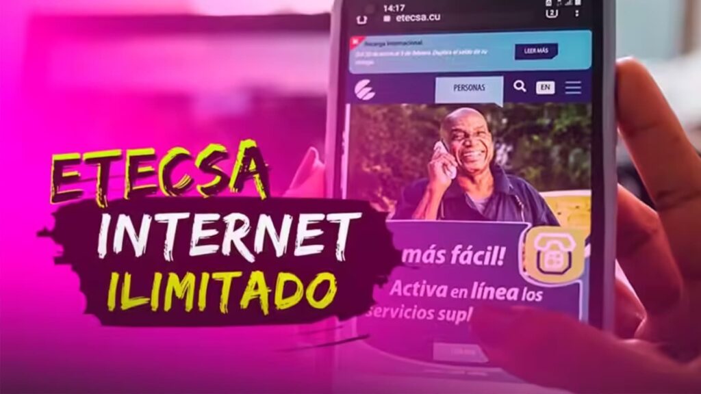 Etecsa recarga datos ilimitados agosto 2025