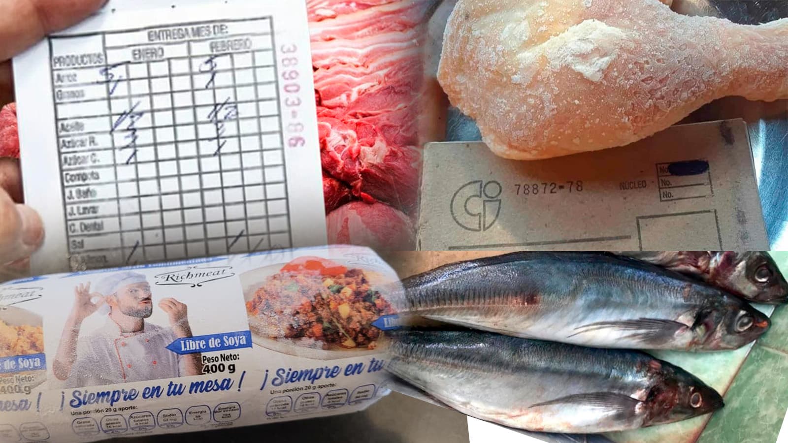 Reparto carnes libreta abastecimiento Cuba