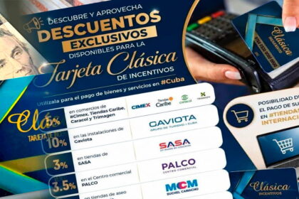 Tarjeta clásica Fincimex descuentos Cuba